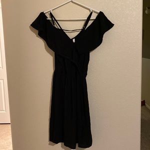 Strappy black dress